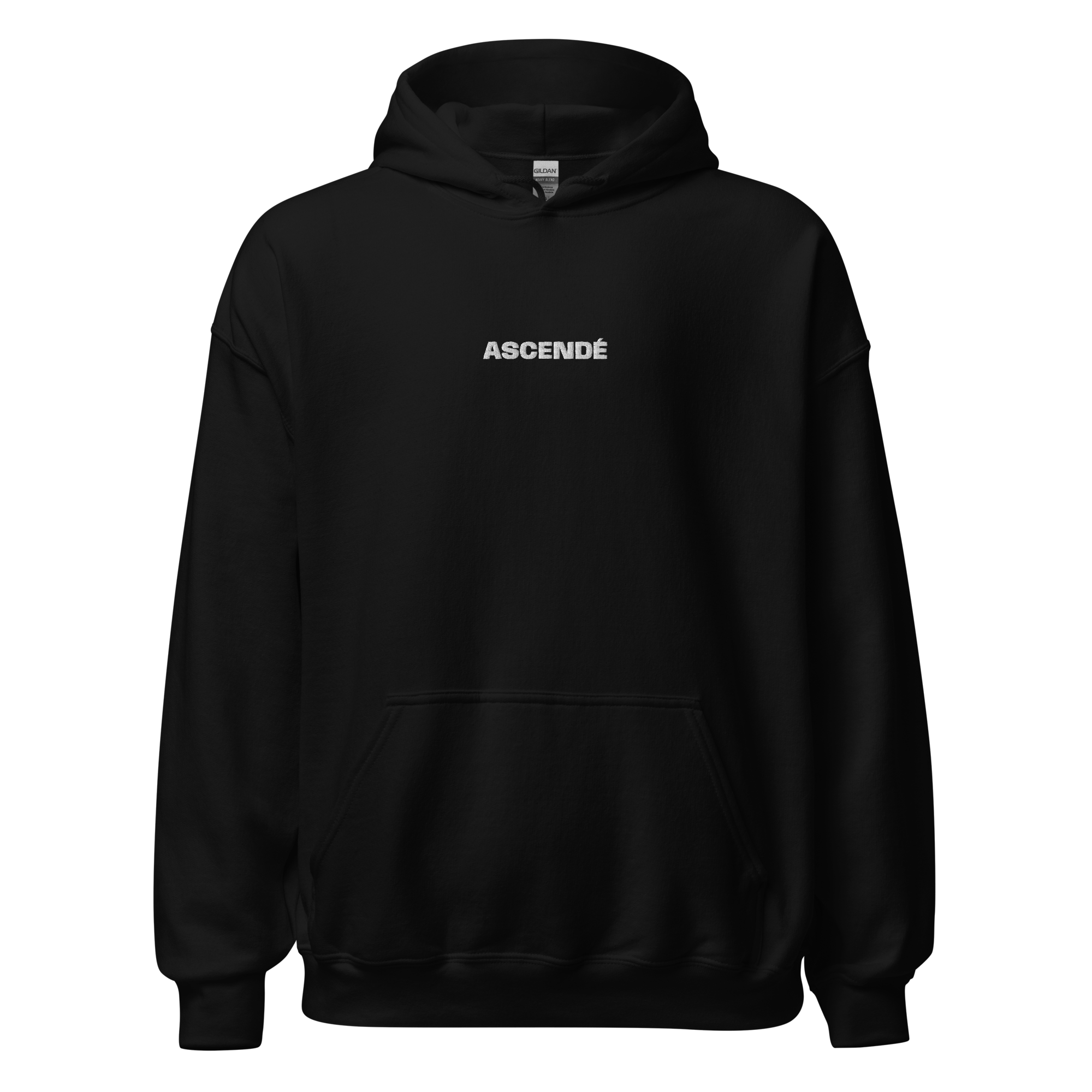 Simple Hoodie - Back Print - Black